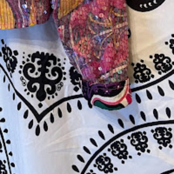 Women's Sequined Crop Sandy Starkman Blazer- Career Wear - Picture 6 of 6